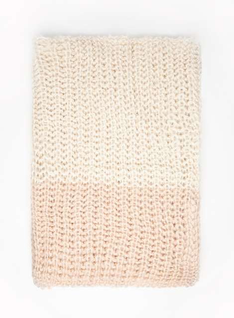 Blush And Cream Knitted Snood